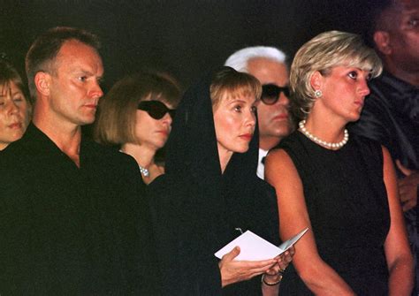 diana at gianni versace funeral|when did gianni versace die.